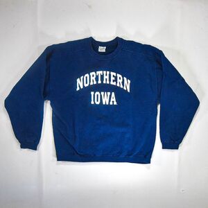 Vintage Northern IOWA Spellout Made in USA Crewneck Sweatshirt - XL